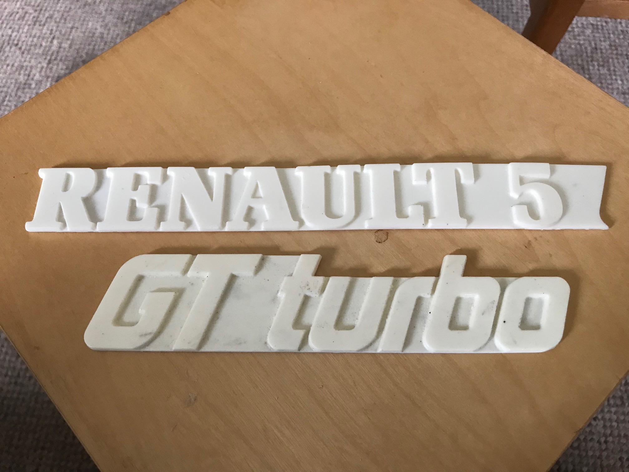 Renault 5 GT Turbo Rear GT Turbo badges